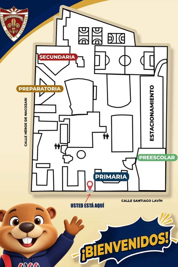 Conoce nuestro colegio: accesos y ubicación de los espacios escolares